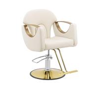 physa PHYSA BARTON CREAM Poltrona da parrucchiere con poggiapiedi 55-65 cm 180 kg color crema Poltrona da parrucchiere Sedia da parrucchiere Poltrone per parrucchieri