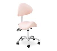 Physa Physa Mannheim Powder - Sedia a sella, con schienale e seduta regolabile in altezza, con schienale, colore: Rosa