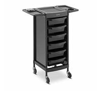 physa PHYSA-RR-13 Carrello per parrucchiere 12 kg 6 Cassetti con 3 divisori 420 x 390 mm supporto per asciugacapelli