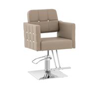 physa Poltrona da parrucchiere Cottam con poggiapiedi Altezza di seduta: 49-63 cm 150 kg Grigio chiaro Poltrona da parrucchiere Sedia da parrucchiere Poltrone per parrucchieri