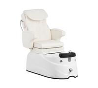 physa Poltrona pedicure elettrica - Con vasca pediluvio - 105 W - 150 kg - Bianca - Massaggio schiena PHY_PSC_01