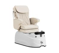 physa Poltrona pedicure elettrica - Con vasca pediluvio illuminata e funzioni di massaggio - 105 W - 150 kg - Crema PHY_PSC_03