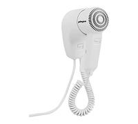 Physa PURUS Asciugacapelli da Parete Fon per Hotel (1.200 W ECO, Temperatura dell'aria max. 70 °C, Velocità del getto d'aria 14 m/s, 2 livelli di aria e temperatura)