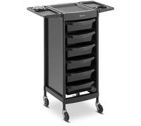 physa Seconda Mano Carrello per parrucchiere - 12 kg - 6 Cassetti con 3 divisori - 420 x 390 mm - Supporto per asciugacapelli PHYSA-RR-13