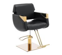 physa Poltrona da parrucchiere con poggiapiedi - 880 - 1030 mm - 200 kg - Nero, oro PHYSA PENRYN BLACK & GOLD