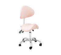 physa Sgabello con schienale - 55 - 69 cm - 150 kg - Rosa, Argento PHYSA MANNHEIM POWDER PINK