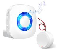 PHYSEN Kit Estensione Segnale Wireless per Campanello - Amplificatore Campanello e Suoneria, Trasmissione Senza Fili per Campanelli Esistenti, Ideale per Camera da Letto, Soffitta e Cantina