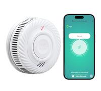 PHYSEN Rilevatore di Fumo Wi-Fi, Conformi a EN14604, Compatibile con Tuya/Smart Life APP, 1St