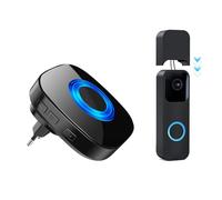 PHYSEN Ripetitore di Segnale Wireless Speciale per Blink Doorbell, Convertitore Wireless per Sistemi di Campanello, Solo per la Modalità Cablata, Set di Espansione con 1 Ricevitori e 1 Trasmettitore