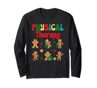 Physical Therapy Gingerbread Christmas PT Xmas Assistant Maglia a Manica