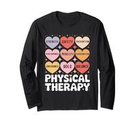 Physical Therapy Valentine | PT Hearts Candy Tee Maglia a Manica