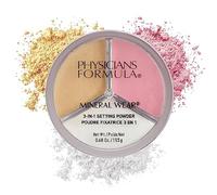 Physicians Formula Mineral Wear 3-in-1 Setting Power, Translucent Mineral Setting Powder for Make-Up to Set, Brighten and Contour, Flawless Finish
