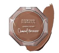 Physicians Formula Mineral Wear Diamond Bronzer, Bronzer Viso con Vitamina E, Minimizza l'Aspetto di Pori e Rughe Sottili, Polvere-Siero Ibridi, Deep Bronze Gem