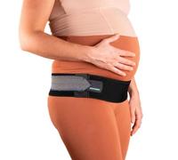 PHYSIOMAT Cintura Comfort - Nera - Sollievo dal dolore - Per gravidanza, post-parto, sport - Altezza: 8 cm - Per taglie dalla 38 in su - Eco-responsabile: filo riciclato - Prodotto in Francia