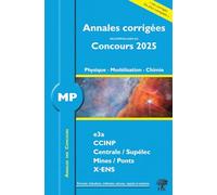 Physique, Modélisation, Chimie MP: concours e3a CCINP Mines Centrale Polytechnique