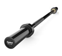 PhysKcal Bilanciere olimpico da 1,2 m, bilanciere dritto ⌀ 5,1 cm, barra per allenamento corto, barra per bicipiti, barra per tricipiti, bilanciere piccolo per donne, principianti e ragazzi - nero