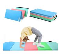 PhysKcal Tappetino da ginnastica pieghevole a 5 pannelli, con manici per il trasporto, tappetino da gioco, tappetino da gioco per bambini, imbottitura per Activity Play