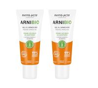 Phyto-actif | Arnibio | Gel all'arnica bio | Lenisce i disturbi quotidiani | Colpi e Bosses | a partire da 3 mesi | Aloe Vera | 99% di ingredienti naturali | Made in France | Set 2 x 40 ml