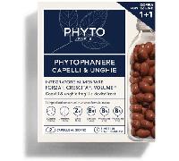 Phyto Phytophanere Integratore Alimentare Naturale Fortificante, Per Capelli e Unghie, Crescita e Volume, Senza Siliconi, Confezione doppia da 90 capsule (Totale 180 capsule)