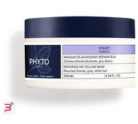 PHYTO PARIS VIOLET MASCHERA ANTI GIALLO RIPARATRICE PER CAPELLI BIONDI DECOLORATI GRIGI BIANCHI 200 ML