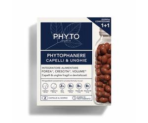 Phyto Phytophanere - Duo Integratore Caduta Temporanea Capelli e Unghie Forza Crescita Volume, 180 Capsule