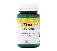Phytoitalia Zinco - Zinco gluconato integratore per le difese immunitarie e la pelle, 100 capsule