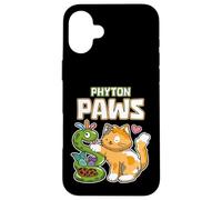Phyton Paws Funny Cat Snake Python Sviluppatore di programmazione Custodia per iPhone 16 Plus