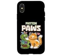 Phyton Paws Funny Cat Snake Python Sviluppatore di programmazione Custodia per iPhone X/XS