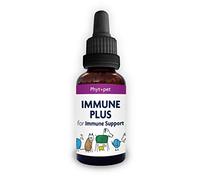 Phytopet Immune Plus, supporto immunitario per cani, gatti, uccelli e cavalli, integratori a base di erbe facili da usare per animali domestici, 100 ml - 100% Herbal Phytopet Pet Supplies