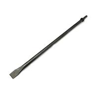 Phyxlyn Raschietto da 1,9 cm di larghezza, 45,7 cm di lunghezza, scalpello piatto ad aria pneumatica, con collare rotondo per calcestruzzo e piastrelle, martello pneumatico per scalpello per