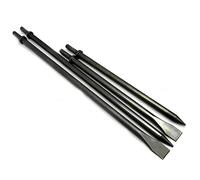 Phyxlyn Raschietto da 350 mm e 450 mm, lungo scalpello pneumatico ad aria, scalpello a punta piatta con collare rotondo per calcestruzzo e piastrelle