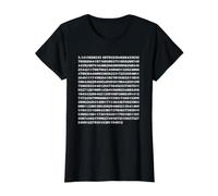 Pi 3.14 Studentessa di Insegnante di scienze Matematiche 500 Luoghi decimali Maglietta con Stampa Grafica Economica, Donna, Nero, XS