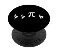Pi battito cardiaco Matematica Science PopSockets PopGrip Adesivo
