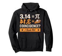 Pi Day 3,14 = Pie Coincidenza Penso Che Non la Scienza degli Amanti della Matematica Felpa con Cappuccio