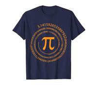 Pi Icona matematico Fisico Maglietta, Uomo, Navy, L