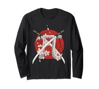 Pi Japanese Samurai Sword Pi Day Maglia a Manica