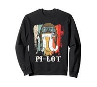 Pi-Lot Pi Pun Pi Day Math Geek Pilot Lover Felpa