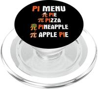 Pi Menu Pie Pizza Ananas Torta di mele Pi Divertente Pi Day PopSockets PopGrip per MagSafe
