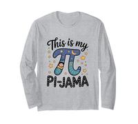 Pi Pigiama Matematica Camicia da Notte Scuola This Is My Pi-Jama Maglia a Manica