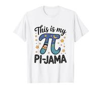 Pi Pigiama Matematica Camicia da Notte Scuola This Is My Pi-Jama Maglietta