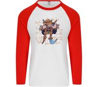 Pi Pirata Divertente Equazione Matematica Geek Nerd Uomo L/S Maglietta Baseball