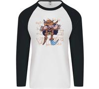 Pi Pirata Divertente Equazione Matematica Geek Nerd Uomo L/S Maglietta Baseball