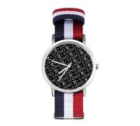 Pi Symbol Mathematica, orologio sportivo per uomo e donna, cinturino in nylon, orologio analogico al quarzo, Stile:, regular, Cinturino