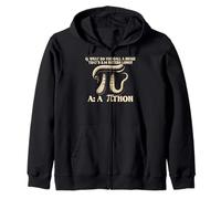 Pi Tee Divertente Python Snake Humor Pi Simbolo Matematica Scienza Regali Felpa con Cappuccio