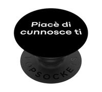 "Piacere di conoscerti" divertente parola in corso PopSockets PopGrip Adesivo