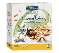 Piaceri Mediterranei - Cerealoro Quadrotti Al Latte e Nocciole Senza Glutine Confezione 300 Gr