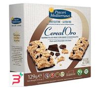 Piaceri Mediterranei CerealOro Barretta di Riso con Mais e Cioccolato Senza Glutine 6x21,5 g