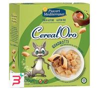 Piaceri Mediterranei - Cerealoro Quadrotti Al Latte e Nocciole Senza Glutine Confezione 300 Gr