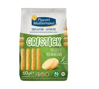 Piaceri Mediterranei - Gristick Patate e Rosmarino Confezione 60 Gr (Scadenza Prodotto 10/2025)