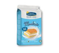 Piaceri Mediterranei - Mordimix Crema al Latte Merenda Senza Glutine Confezione 4 porzioni da 40 Gr